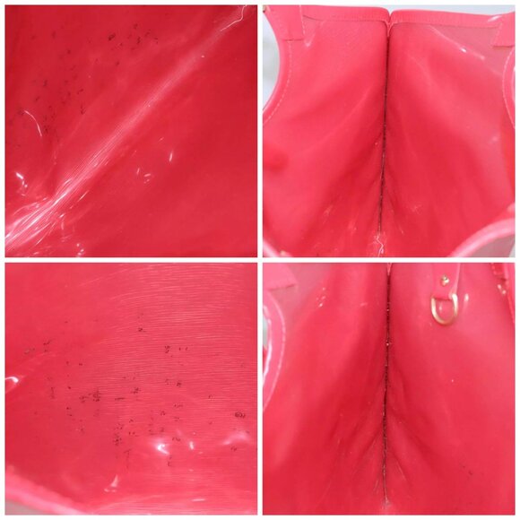 LOUIS VUITTON Epi Plage Via Hand Bag Vinyl Red Grenadine M92152 LV Auth bs20812 - Picture 13 of 15